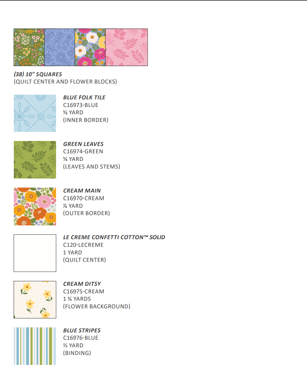 Little Darlin Plaid & Posies Quilt Kit - Riley Blake