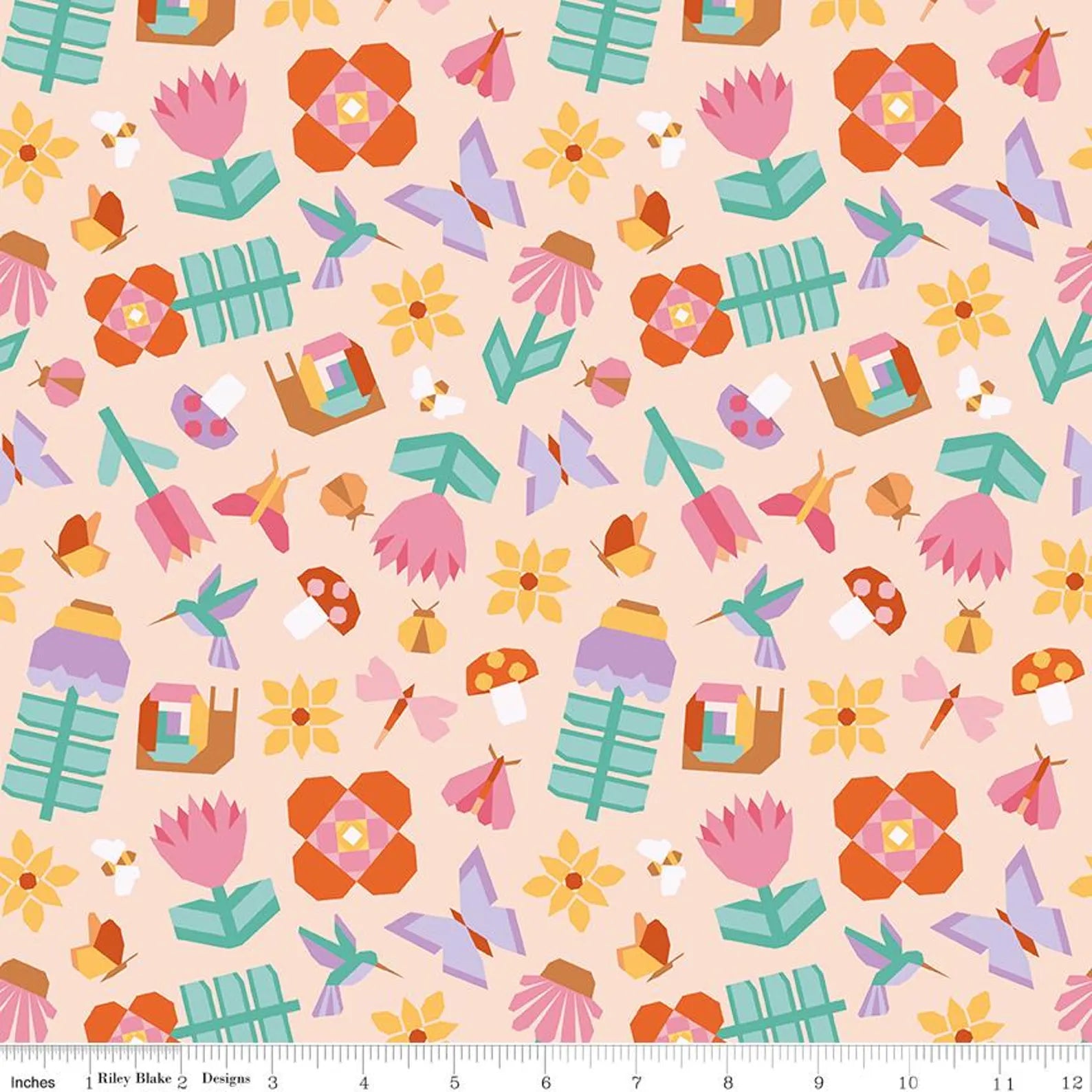 Patchwork Main Peach