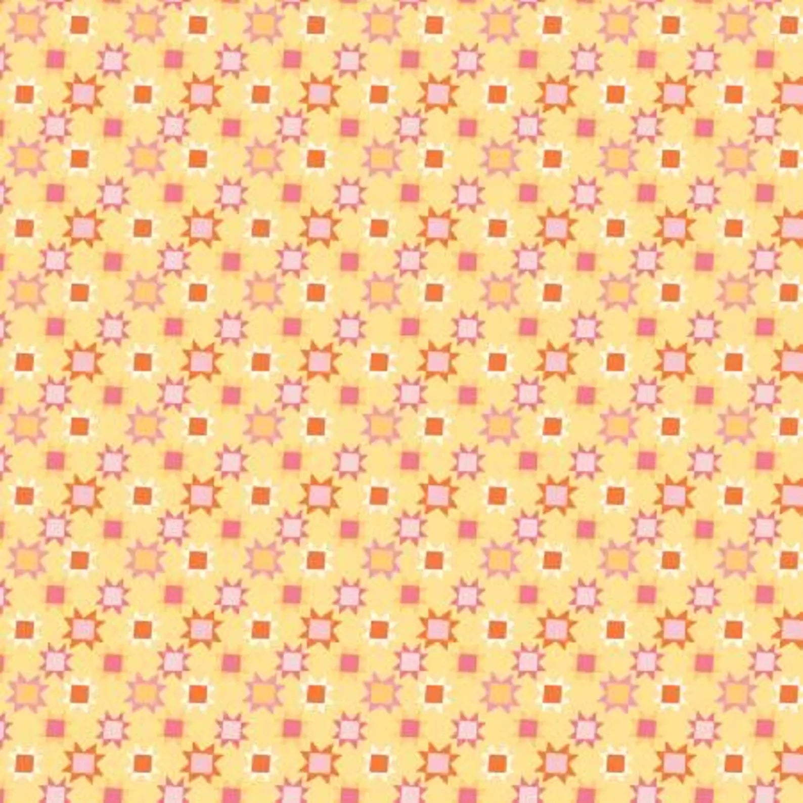 Patchwork Stars Yellow